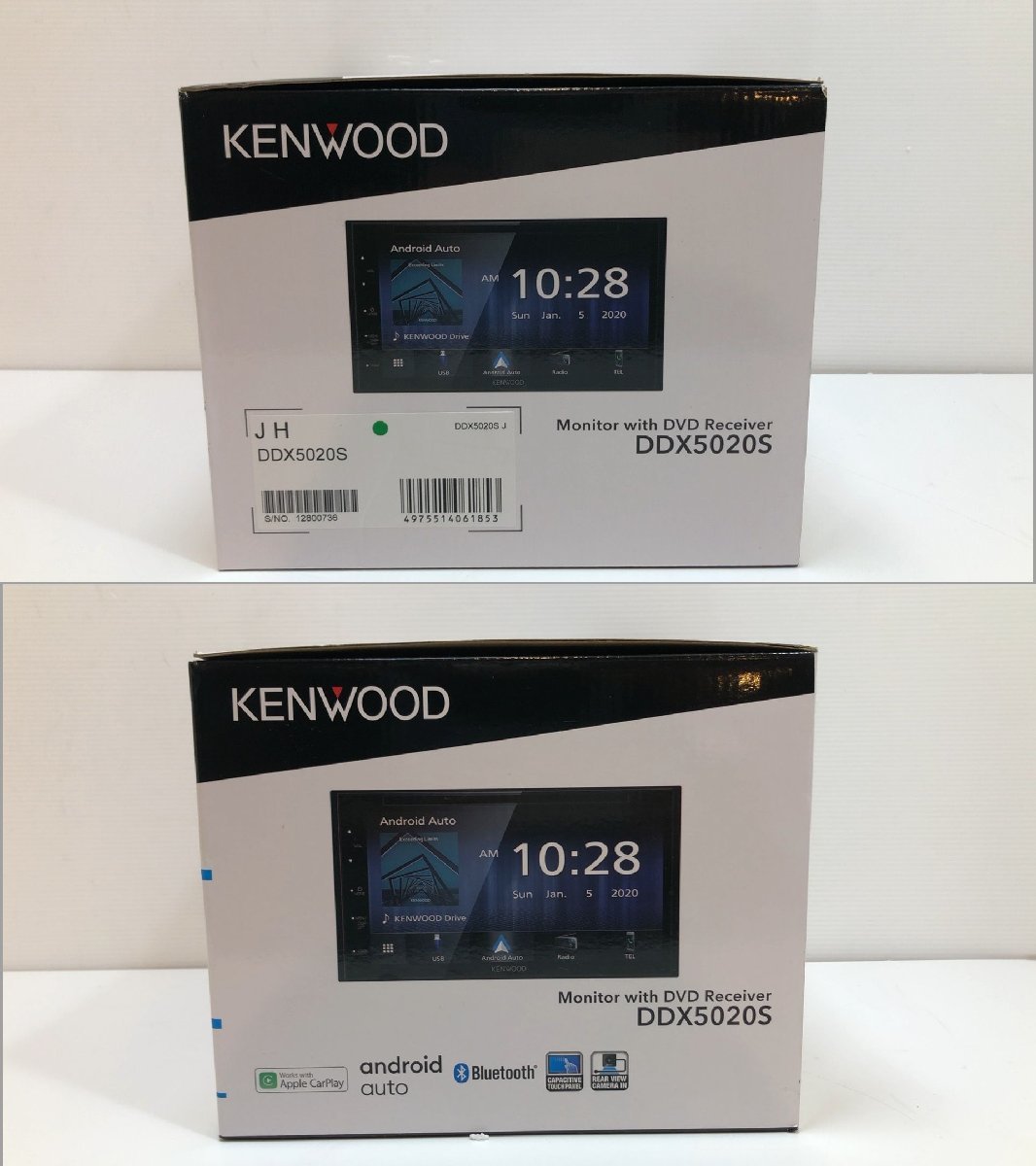 未使用品！ KENWOOD 2023年製 DDX5020S Apple CarPlay Android Auto DVD/CD/USB/Bluetooth カーオーディオ ※外箱ダメージ有