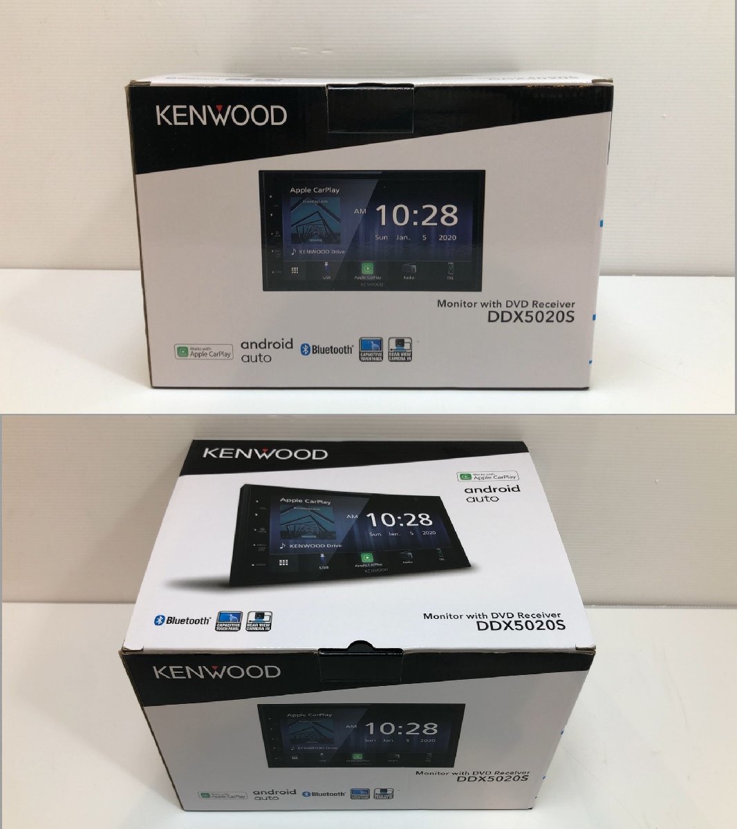 未使用品！ KENWOOD 2023年製 DDX5020S Apple CarPlay Android Auto DVD/CD/USB/Bluetooth カーオーディオ ※外箱ダメージ有