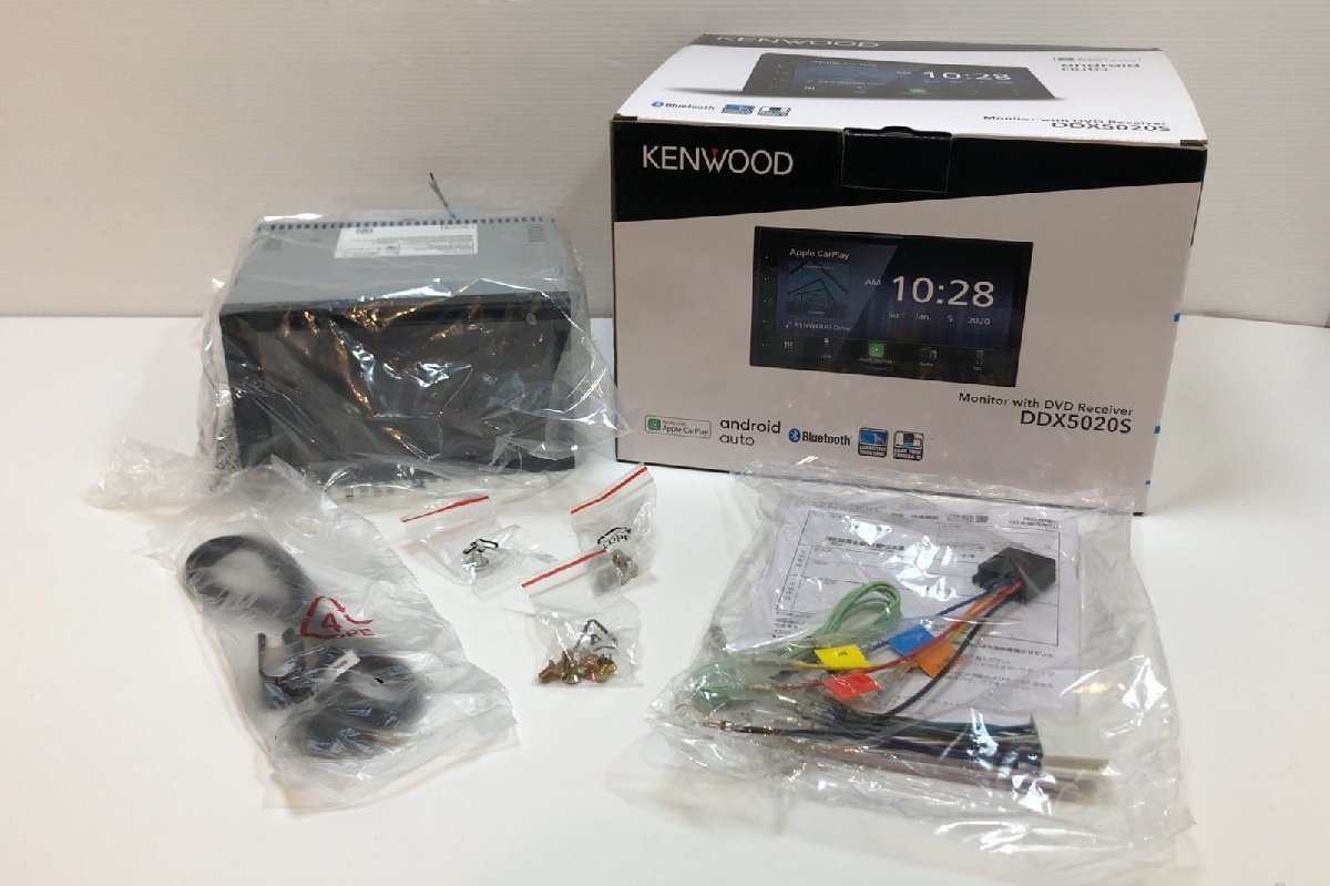  unused goods! KENWOOD 2023 year made DDX5020S Apple CarPlay Android Auto DVD/CD/USB/Bluetooth Car Audio * outer box damage have 