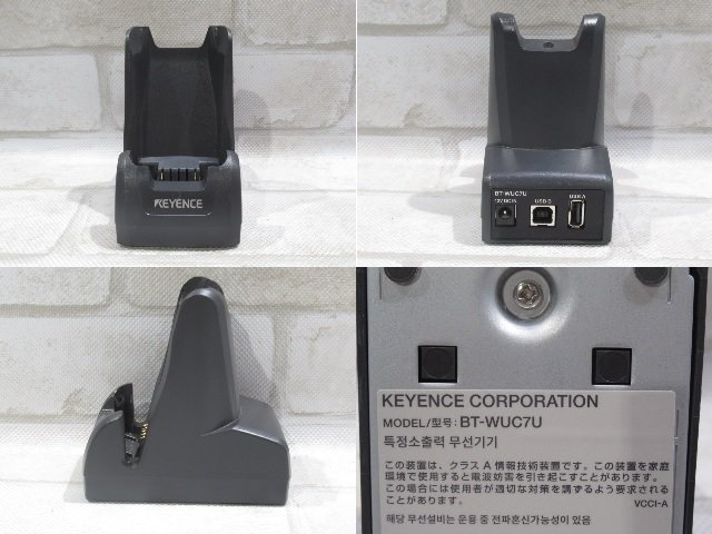 Ω 新O 0101♪ 保証有 KEYENCE【 BT-W70 + BT-WUC7U 】キーエンス BT-W70シリーズ ハンディターミナル + 通信・充電ユニット キレイ_画像8