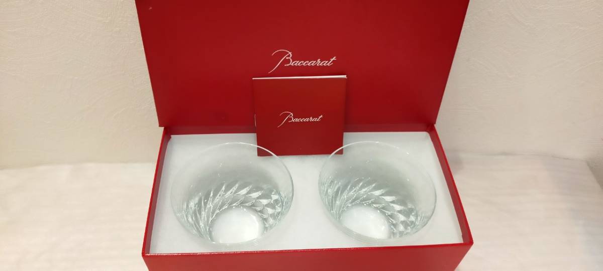 Baccarat グローリア タンブラー ペアセット 直径9.6cm×高さ8.5cm 箱有 中古品 60576_画像3