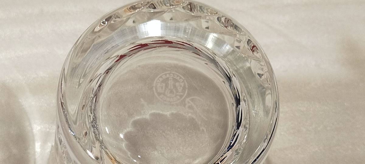 Baccarat グローリア タンブラー ペアセット 直径9.6cm×高さ8.5cm 箱有 中古品 60576_画像9