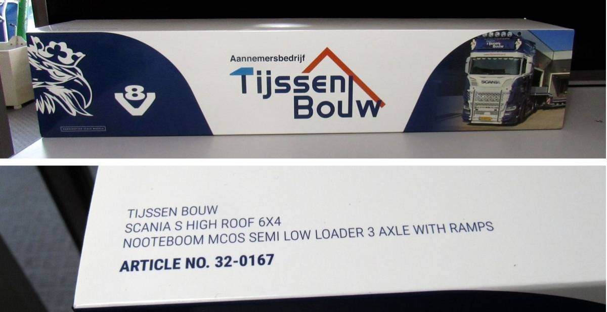 ☆■ Tijssen Bouw SCANIA S HIGH ROOF 6X4 1/50スケールモデル 未開封品 貴重 レア品 入手困難a_画像2
