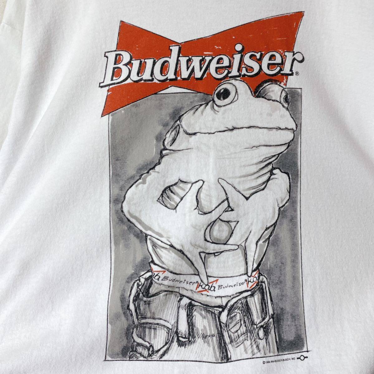 レア 90s BUDWEISER Tシャツ バドワイザー パロディ USA製 プリントTシャツ_画像2