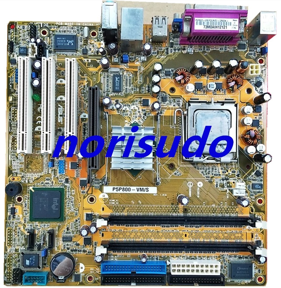 人気 ASUS 美品 P5P800-VM/S【 対応 CPU 4/Celeron D/Pentium Pentium