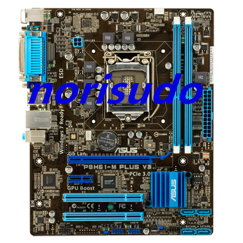 美品 ASUS P8H61-M PLUS V3【M-ATX マザーボード】Intel H61 LGA 1155 Core i7/Core i5/Core i3/Pentium/Celeron 対応