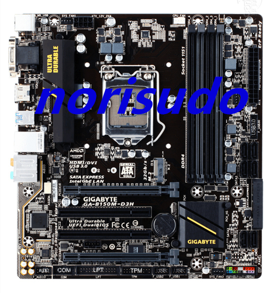 贅沢屋の GIGABYTE 美品 GA-B150M-D3H(rev.1.0)【 対応 i7/i5/i3