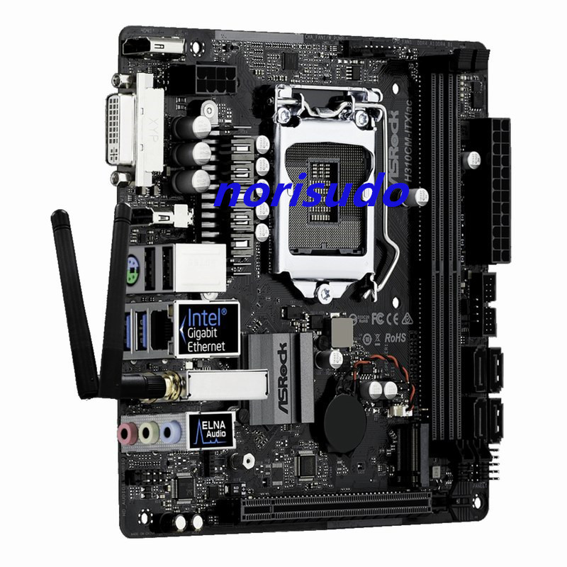 翌日発送可能】 ASROCK 美品 H310CM-ITX/ac 対応 CPU 2.0，95W Boost