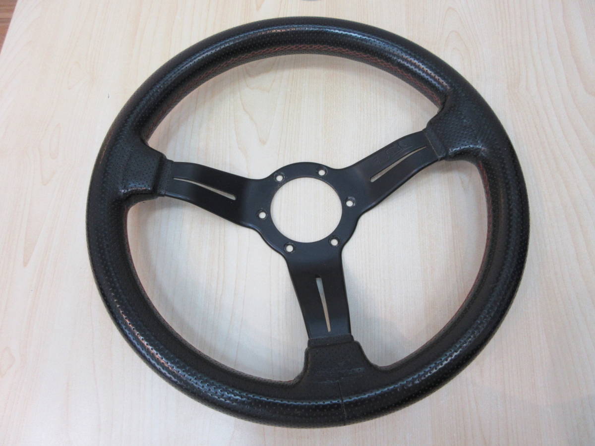 22602 使用品 ハンドル NARDI ナルディ クラシック レザー 黒色 33パイ