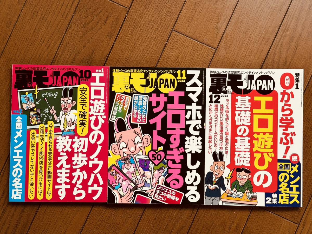 『裏モノJAPAN（ジャパン）』2022年1月号～2023年12月号　【合計24冊　新品】　今月発売の最新号含む2年分　欠号なし　合計24,638円相当_画像6