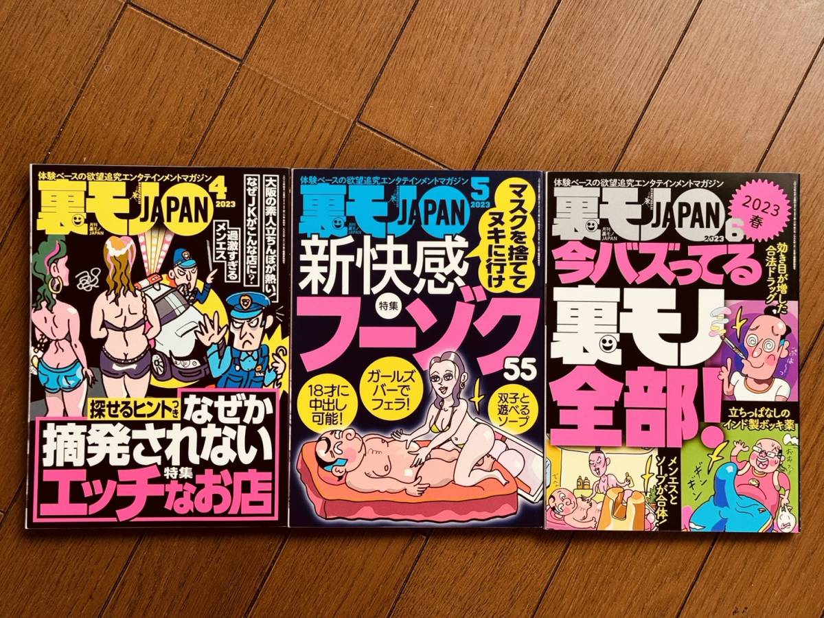 『裏モノJAPAN（ジャパン）』2022年1月号～2023年12月号　【合計24冊　新品】　今月発売の最新号含む2年分　欠号なし　合計24,638円相当_画像4