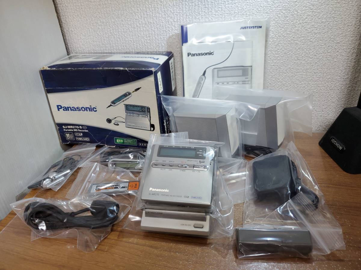 ☆動作品 Panasonic パナソニック SJ-MR270 ポータブルMDレコーダー