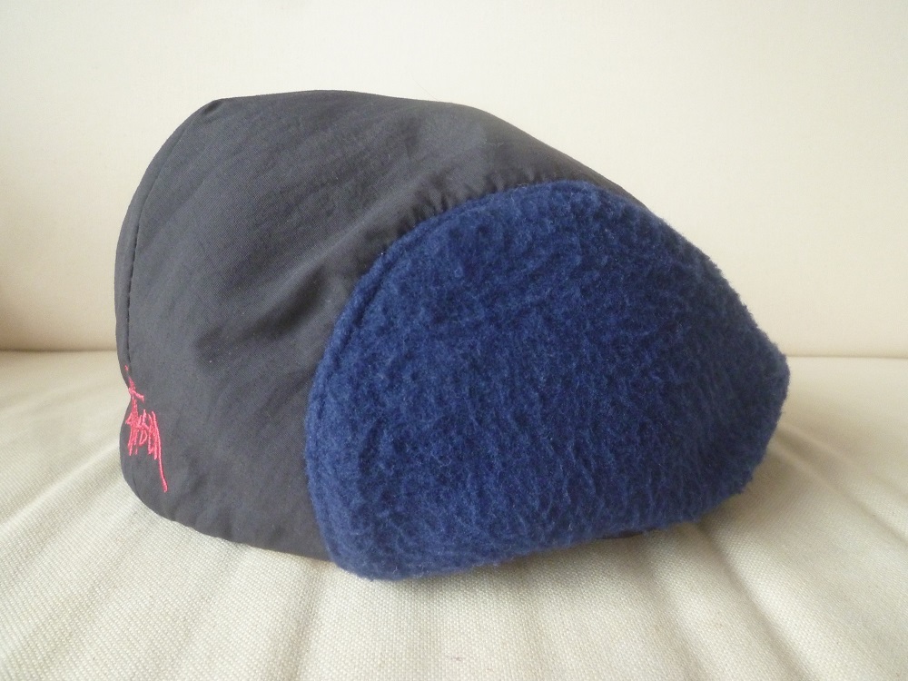 USA made!!stussy nylon × fleece hunting cap cap! Stussy Old 90s