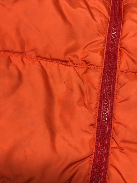  two point and more free shipping!M6 [ super-rare!]Marmot Marmot 90s Goose down nylon down vest men's S orange outer autumn winter 