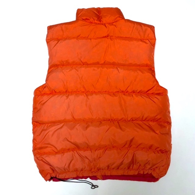  two point and more free shipping!M6 [ super-rare!]Marmot Marmot 90s Goose down nylon down vest men's S orange outer autumn winter 