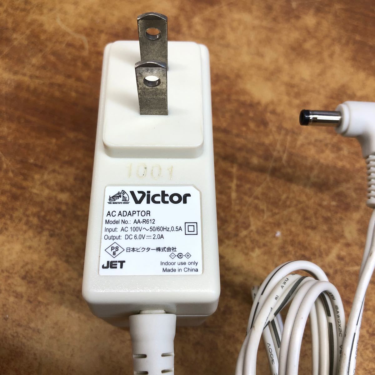 victor ビクター ACアダプター AA-R612 DC6.0V 2.0A ポータブルレコーダー用_画像2