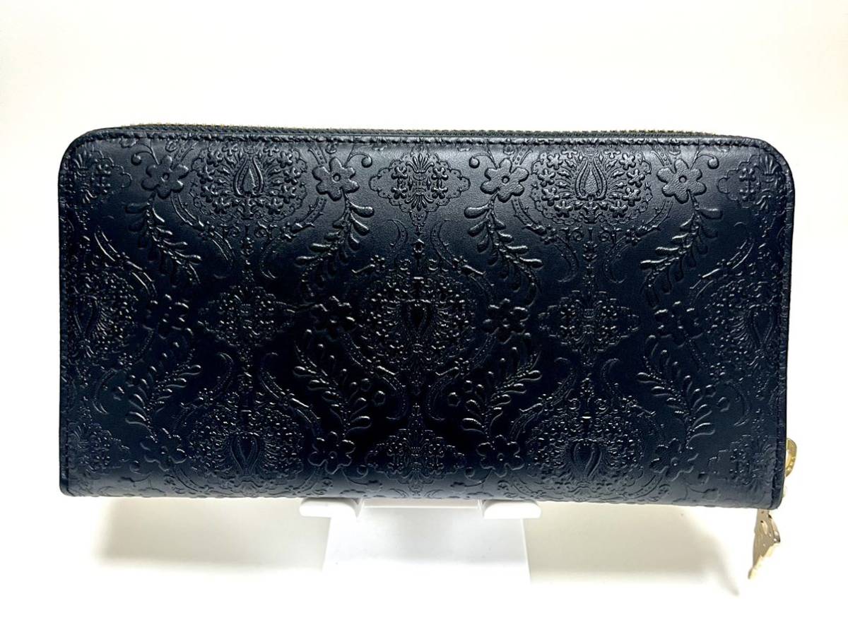 新品未使用】ANNA SUI 財布 アナスイ 黒 バタフライ 蝶 ラウンド