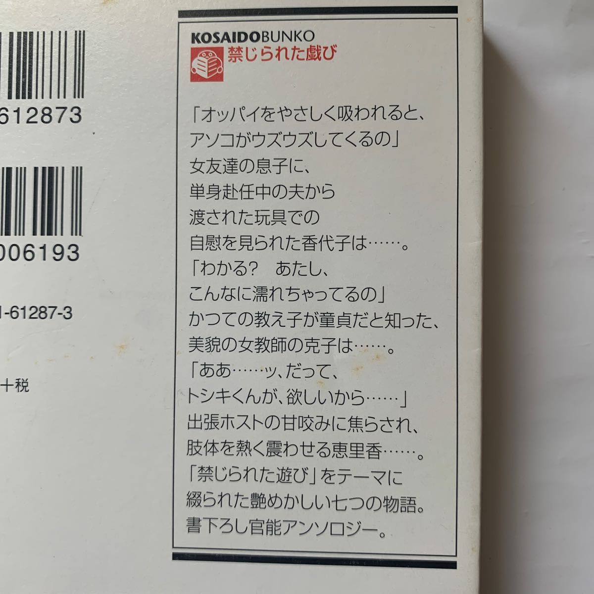 禁じられた戯（あそ）び　書下ろし官能アンソロジー （広済堂文庫　あ－１０－１６　官能アンソロジー） 藍川京／著　安達瑶／著　