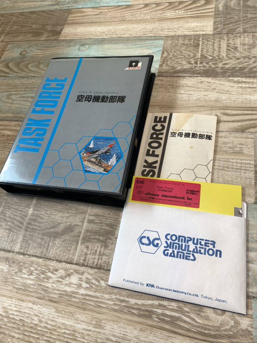 ★PC9801★空母機動部隊★PC-8801mk2★Task Force★木屋通商★KIYA1983★5”2DD★希少レア★の画像1