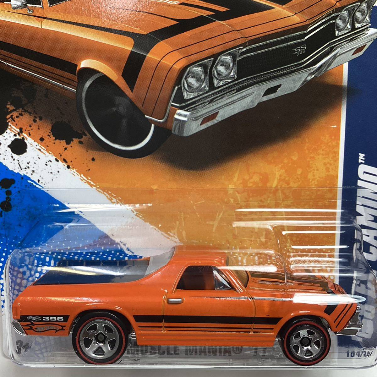 【Walmart限定 レッドラインタイヤ】☆ホットウィール☆　'68 シボレー　エルカミーノ　オレンジ　Hot Wheels _画像1