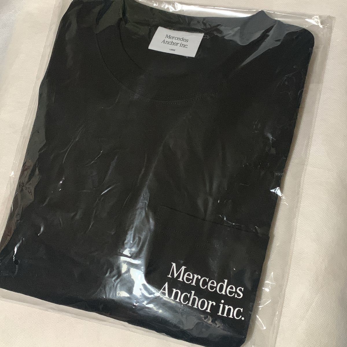 送料無料 Mercedes Anchor Inc . L/S POKET TEE メルセデス アンカー インク ロンT 長袖 Tシャツ L サイズ  black ブラック