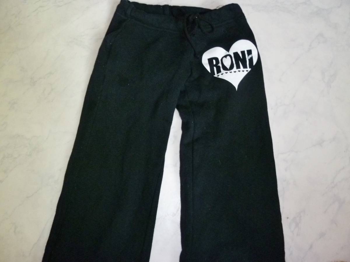 RONI заметный чёрный. тренировочные брюки брюки 135~145