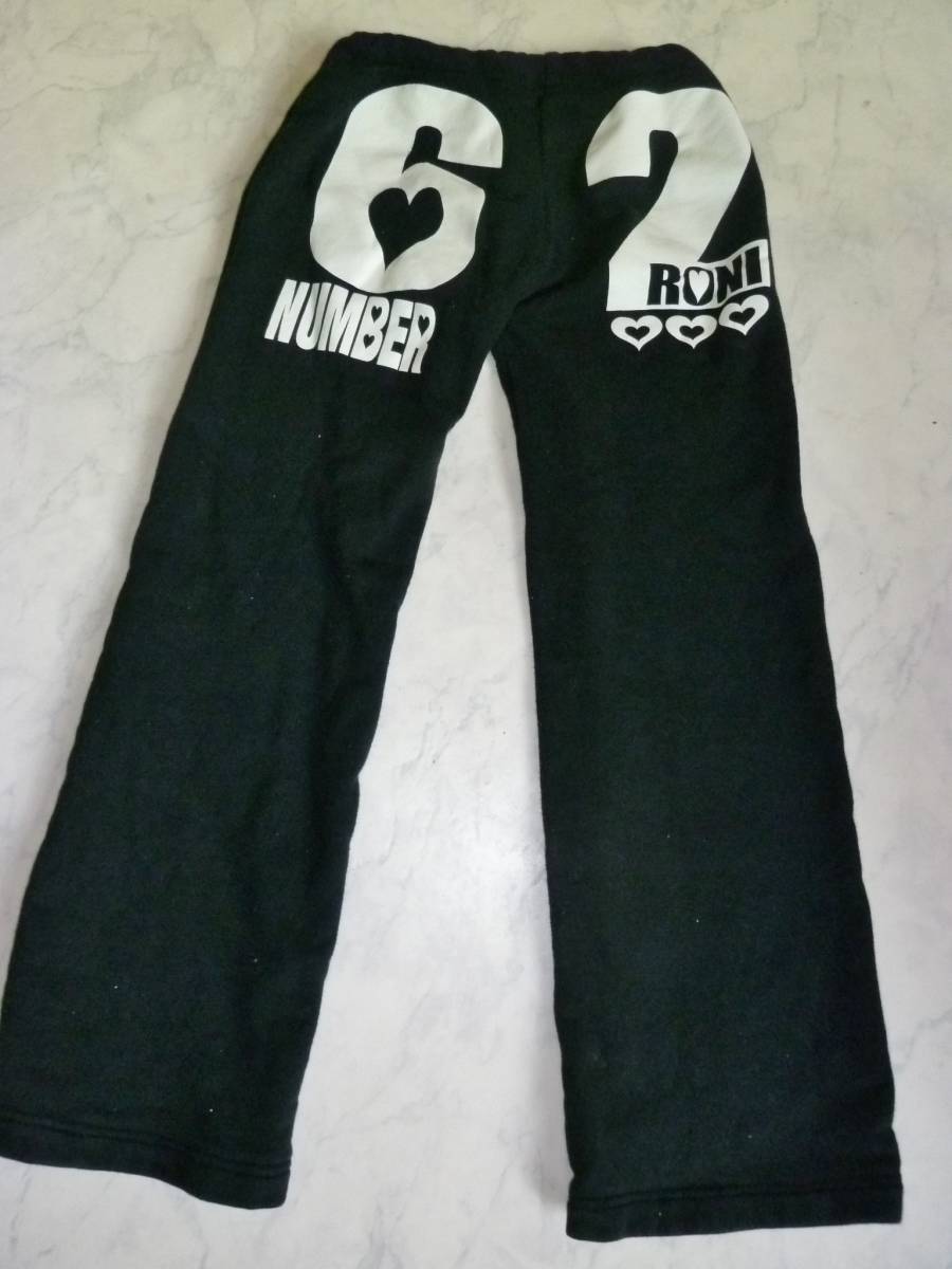 RONI заметный чёрный. тренировочные брюки брюки 135~145