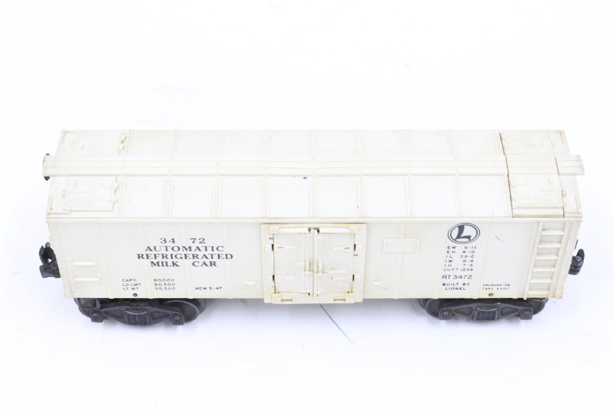 LIONEL/la Io flannel * No. 3472 - AUTOMATIC REFRIGERATED MILK CAR railroad model O gauge * #4312