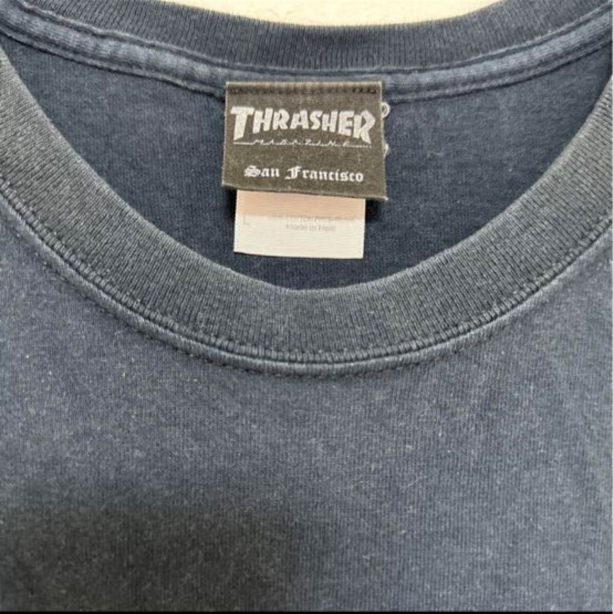 THRASHER＊スラッシャー ビックロゴ Tシャツ L 大きいサイズ 黒色