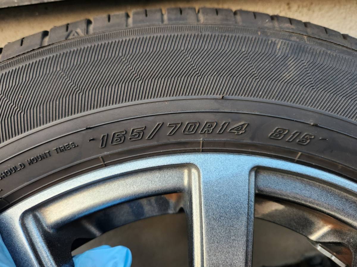 2022年製 バリ溝 グッドイヤー EfficientGrip ECO EG01　165/70R14 81S　4本 タイヤホイールセット パッソ等に！_画像4