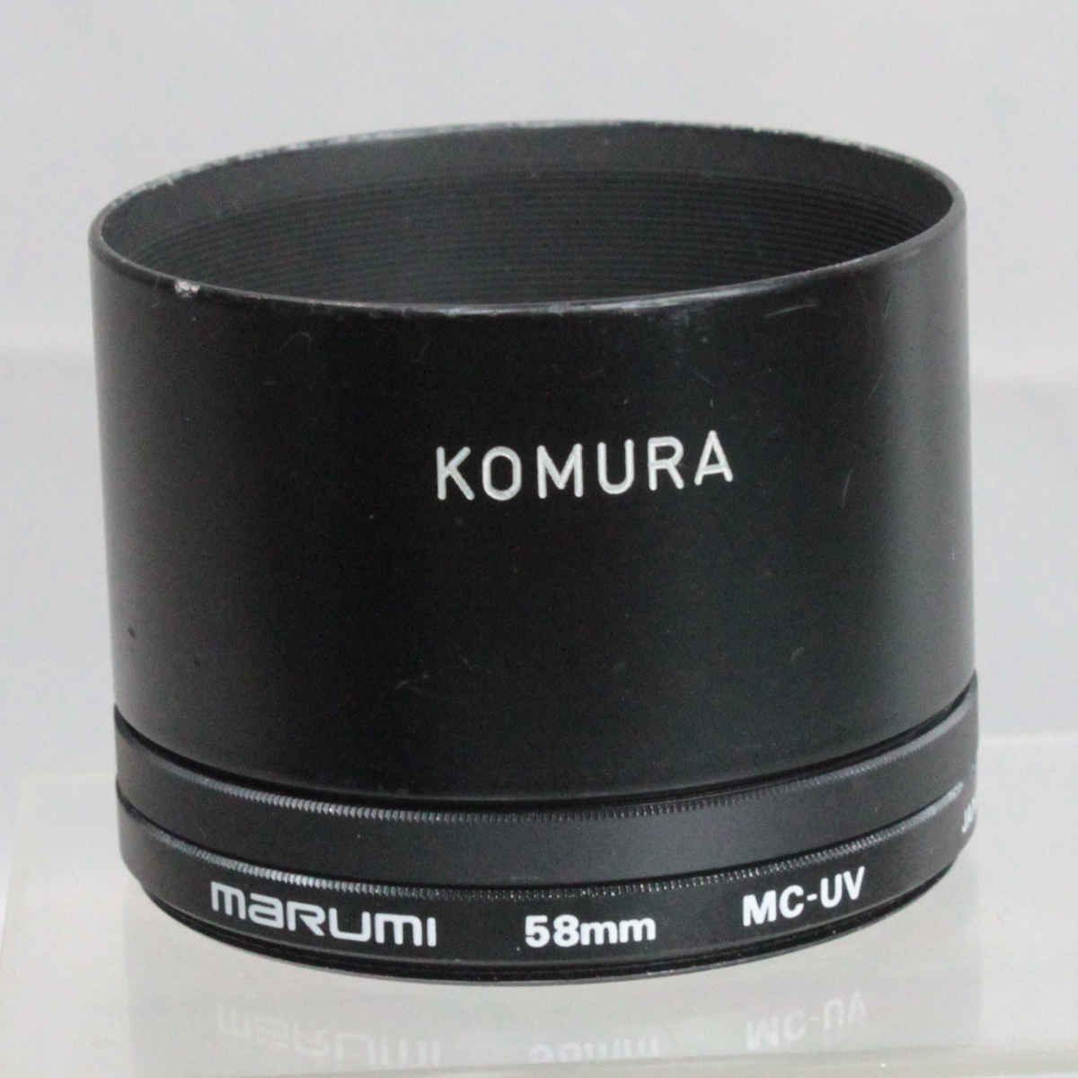 081738 【良品 コムラ】 KOMURA 取付口径58mm 中望遠レンズ用 スクリュー式メタルレンズフード_画像10