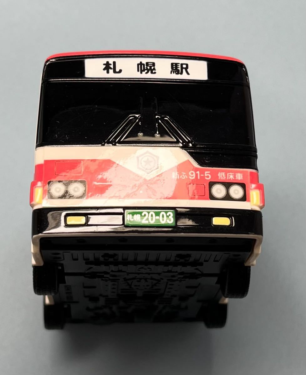 ◆北海道 札幌市 札幌市営バス バス ミニカー プルバックカー 札幌駅 低床車 約10㎝ 中古_画像6