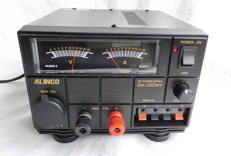 DM-320MV 50W機に最適ノイズが出にくいリニア式DC1~15V可変17A安定化