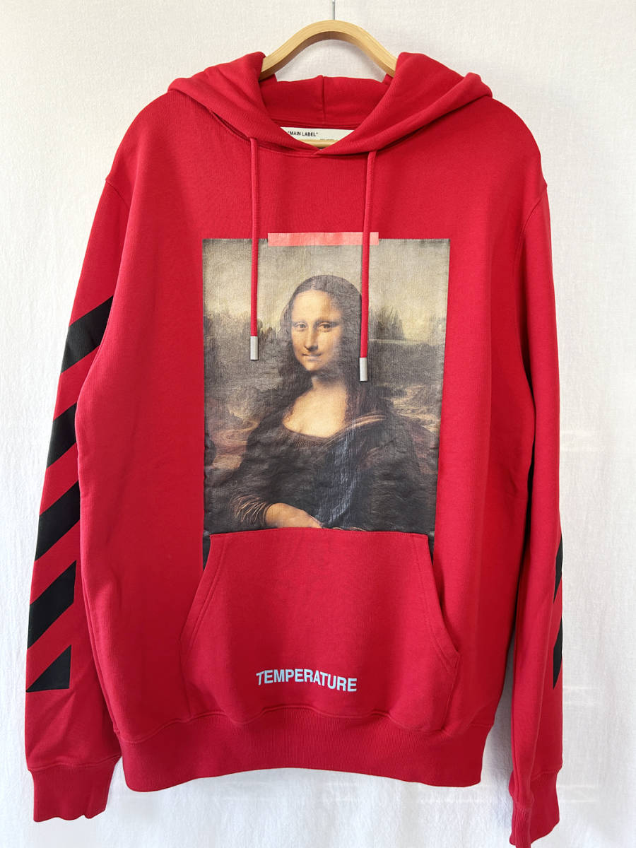 Off-White 18SS DIAG MONALISA HOODIE / S / RED
