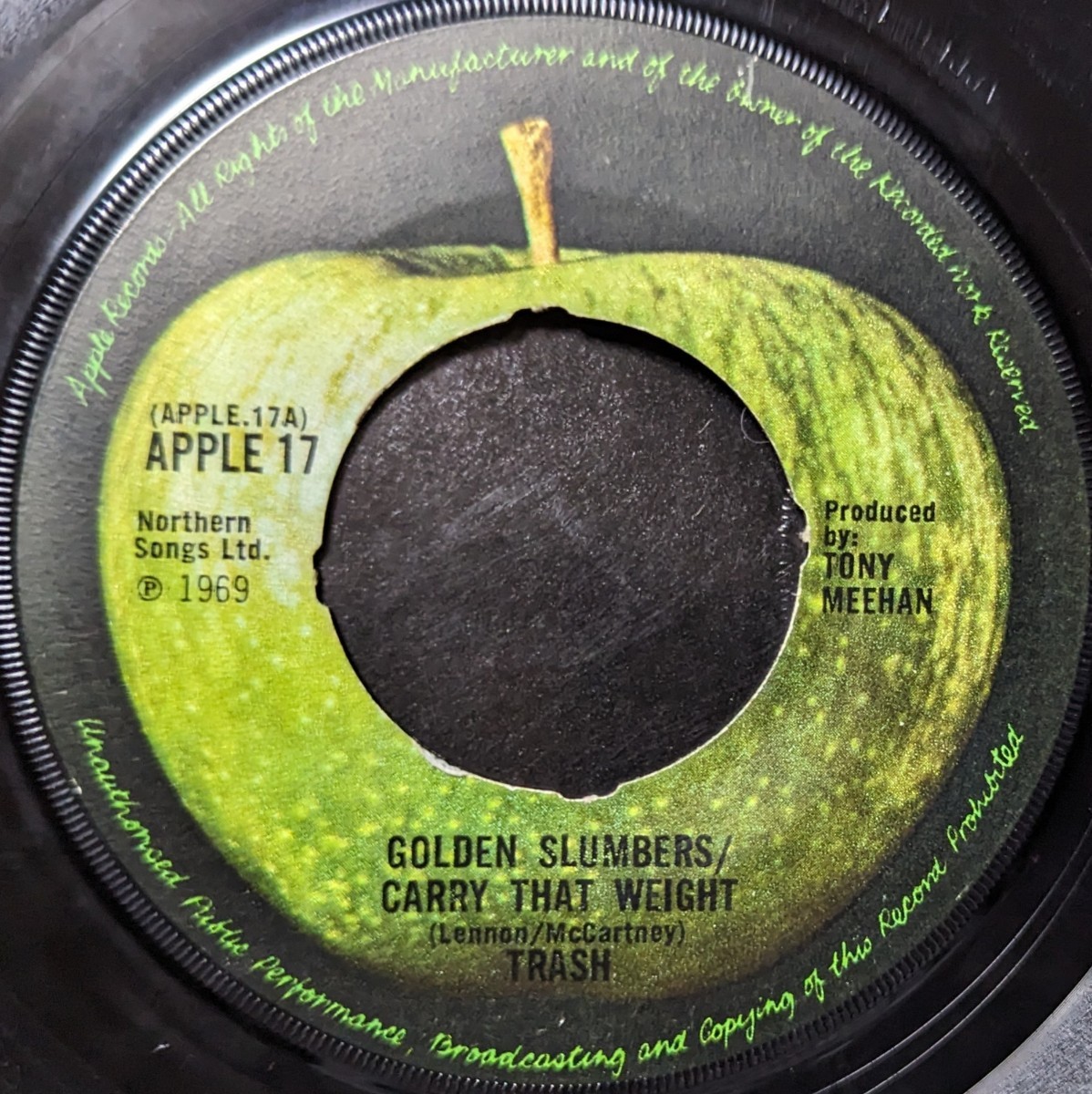 Trash-Golden Slumbers★英Orig.7"/マト1/The Beatles_画像1