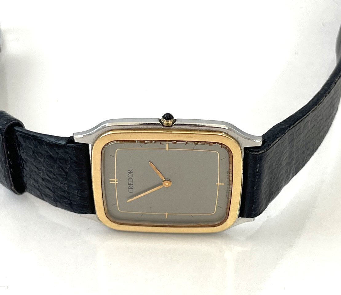 B5)100円~SEIKO/セイコー クレドール メンズ K18コンビ 9570-5180-