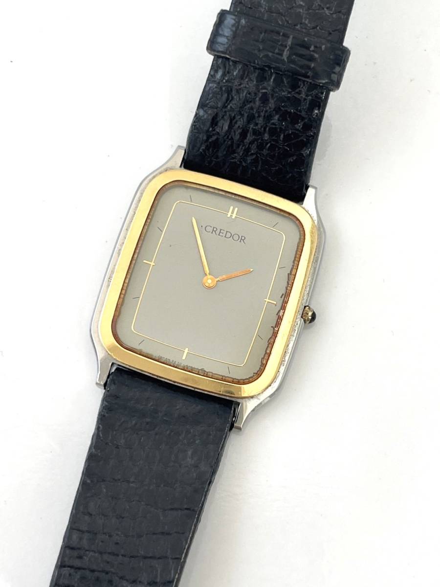 B5)100円~SEIKO/セイコー クレドール メンズ K18コンビ 9570-5180-