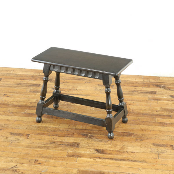 スモールテーブル 　幅62×奥29×高46.5cm　小ぶりなサイズ　細長い天板　ディスプレイ台　イギリス　アンティークフレックス　58600