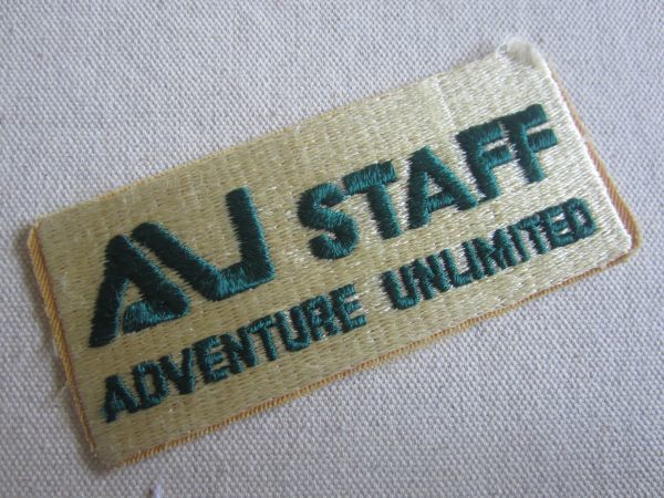 ビンテージ Adventure Unlimited Staff Patch AU ワッペン/パッチ 会社 USA 古着 アメカジ ワークシャツ 94_画像2