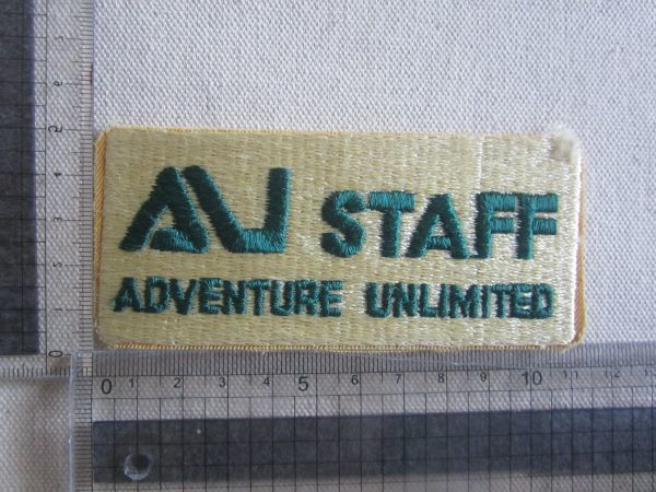 ビンテージ Adventure Unlimited Staff Patch AU ワッペン/パッチ 会社 USA 古着 アメカジ ワークシャツ 94_画像6