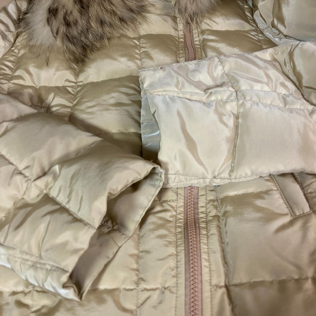 良品】MaxMara マックスマーラ ダウンジャケット ファー ベージュ