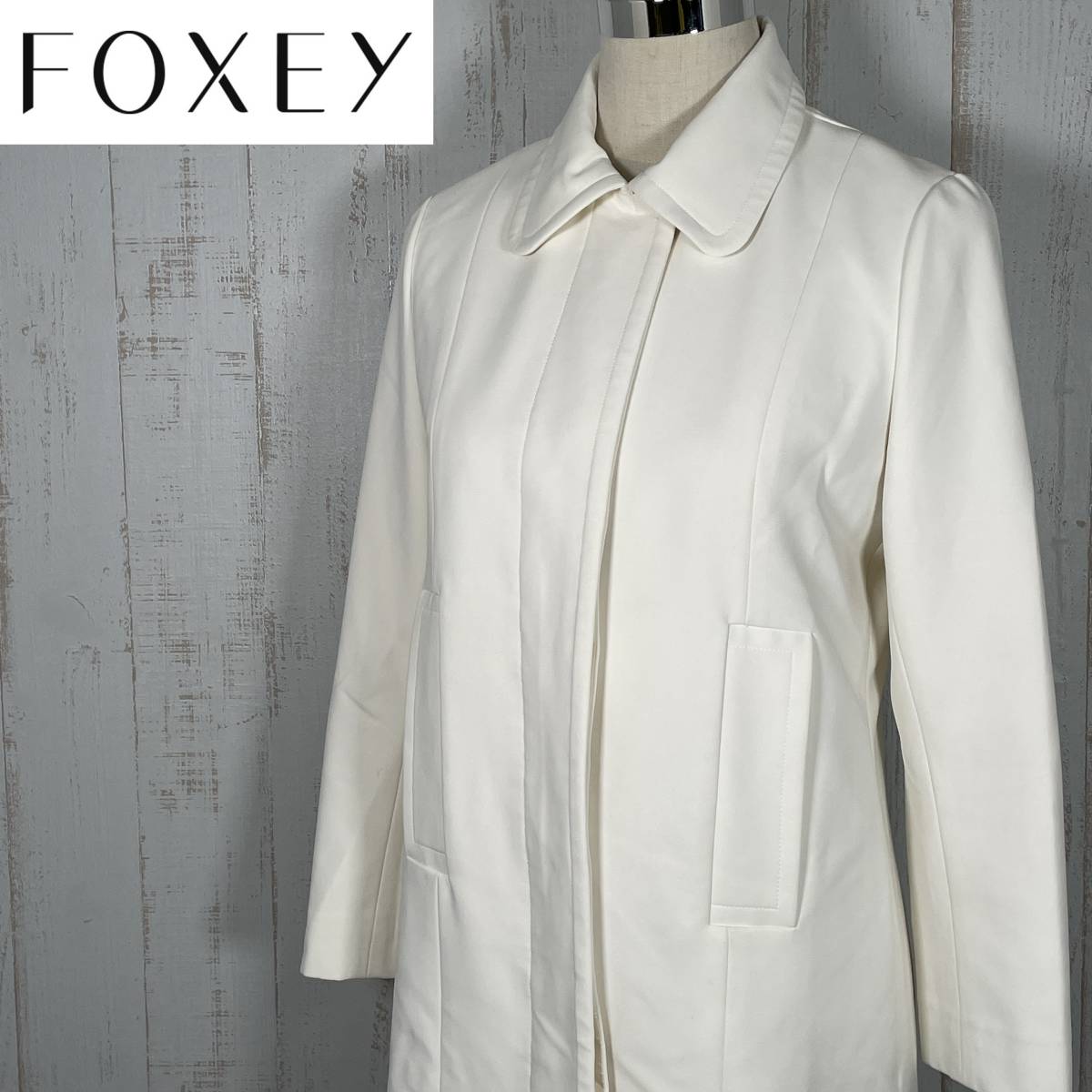 極美品】FOXEY フォクシー ロングスカート シンプル 白-