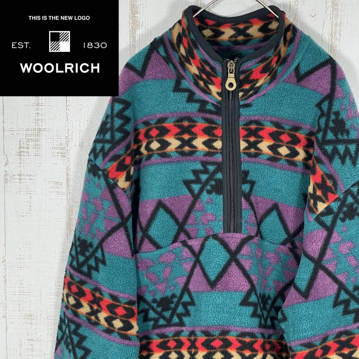 ご予約品】 【良品】WOOLRICH ウールリッチ マルチカラー スウェット