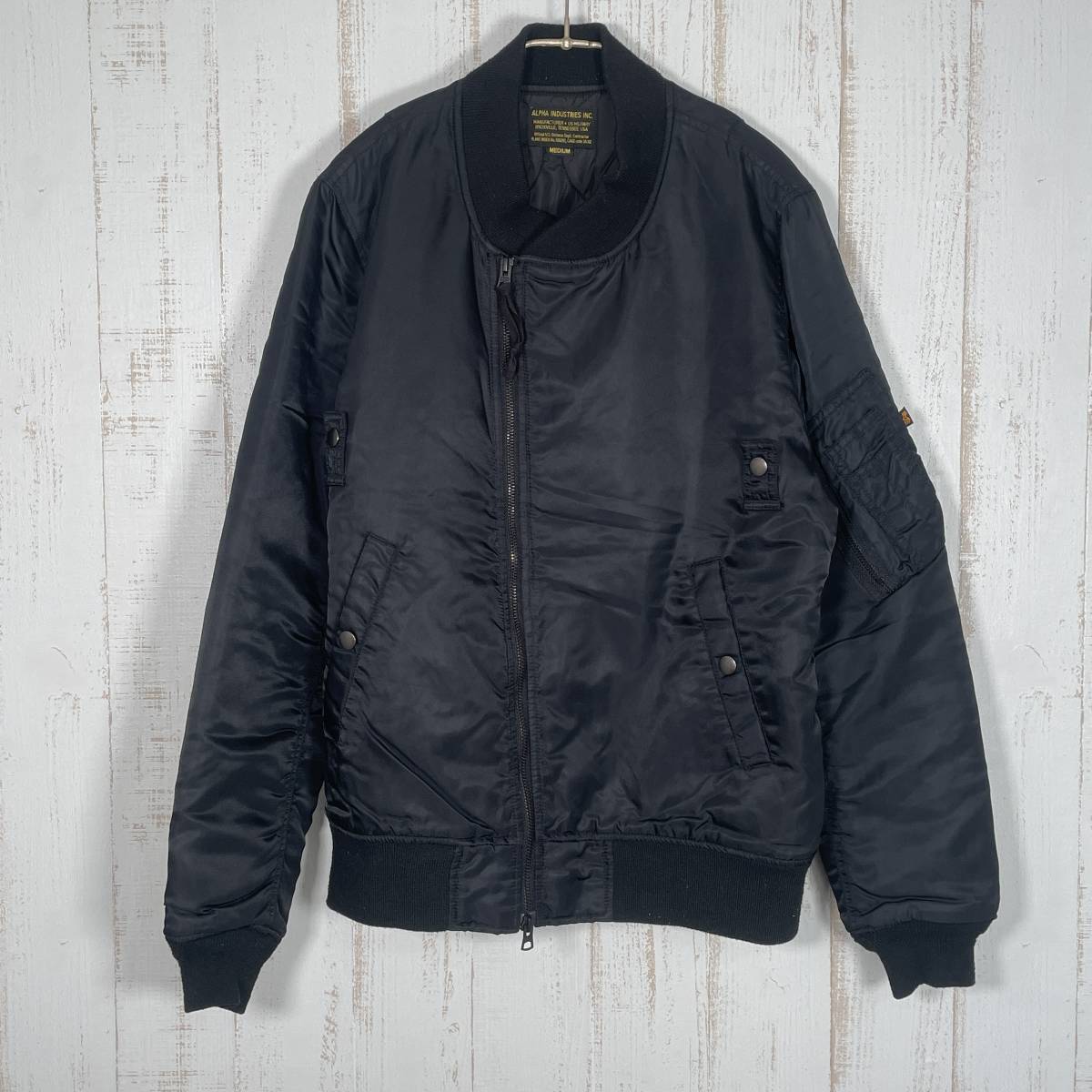 現金特価】 【良品】ALPHAINDUSTRIES アルファインダストリーズ 黒 MA