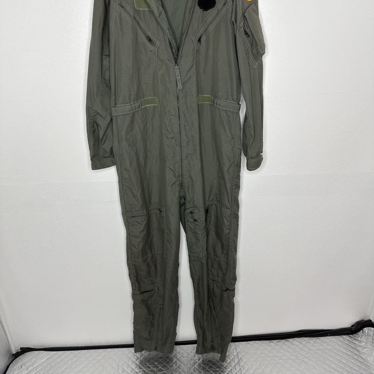 COVERALLS,FLYERS, SUMMER, FIRE RESISTANT CWU-27/P ■NO.6011-92■8415-01-043-8390 ■100% NON-MELTING AROMATIC 米軍 フライトスーツ 1_画像2