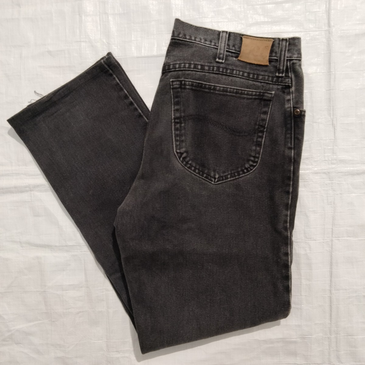  リー Lee ブラック デニム パンツ ストレート ブラックジーンズ　black DENIM　アメリカ企画　レギュラー　リラックスフィット　ゆったり_画像1