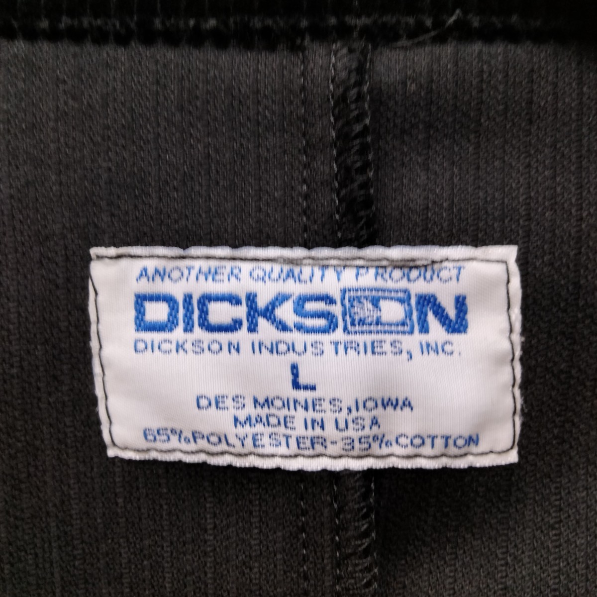 ディクソン DICKSON コーデュロイ ウェイタージャケット Jacket アメリカ製　黒　カバーオール　テーラード　ジャケット　生地不均一　L　_画像4