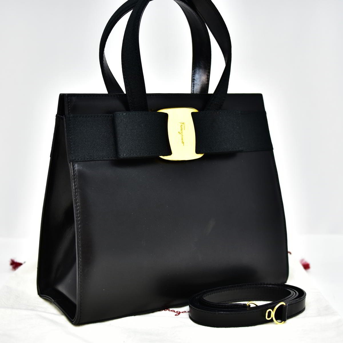 極美品 正規品 Salvatore Ferragamo サルヴァトーレ フェラガモ 2WAY
