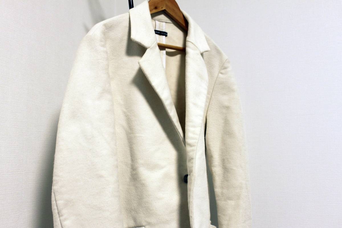 FRANK LEDER DEUTSCHLEDER IVORY WHITE JACKET M / 稀少 フランクリーダー ジャーマンレザー ジャケット  アイボリー / auberge avontade