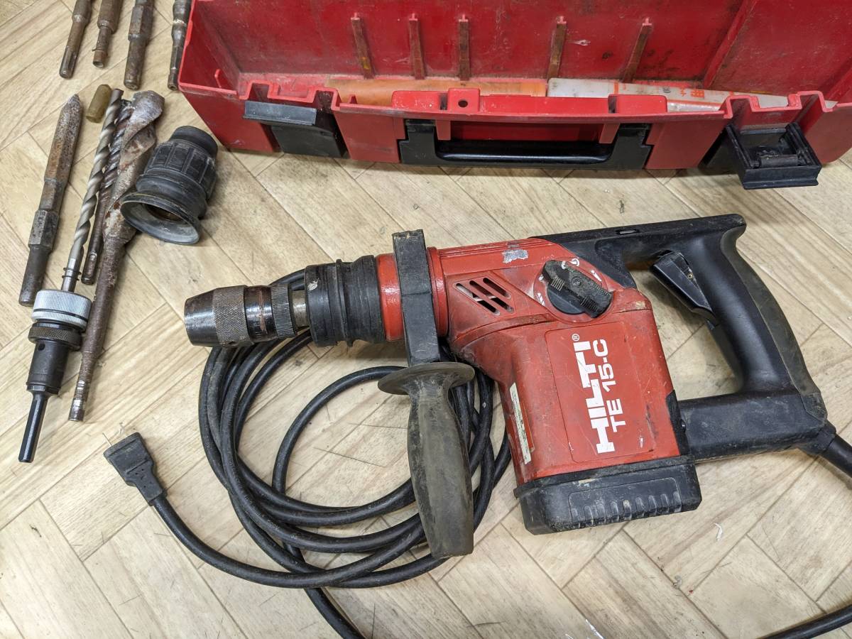 HILTI ヒルティ TE15-C　ロータリーハンマドリル ハツリ ビット多数_画像5